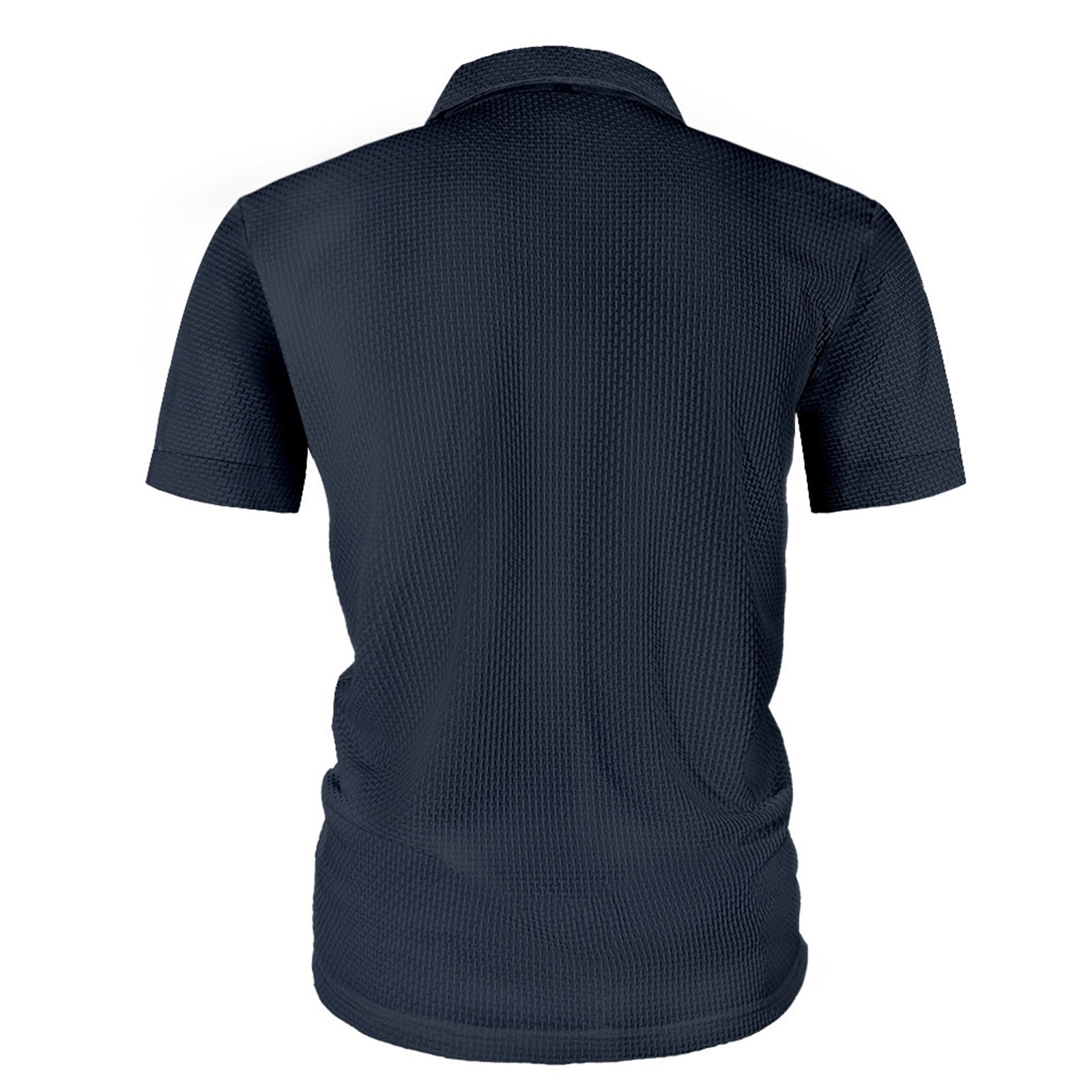 thumbnail image 5 of Camisetas casuales de manga corta para hombre: cuello redondo, mezcla ligera y suave, transpirables para el confort diario en verano., 5 of 7